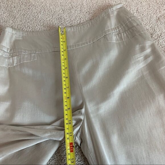 Donna Karan black label Ivory cream satin pants - Picture 9 of 12